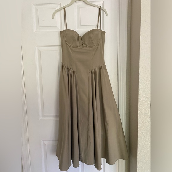 House of CB Strapless Corset Dress - Cream - Picture 5 of 7